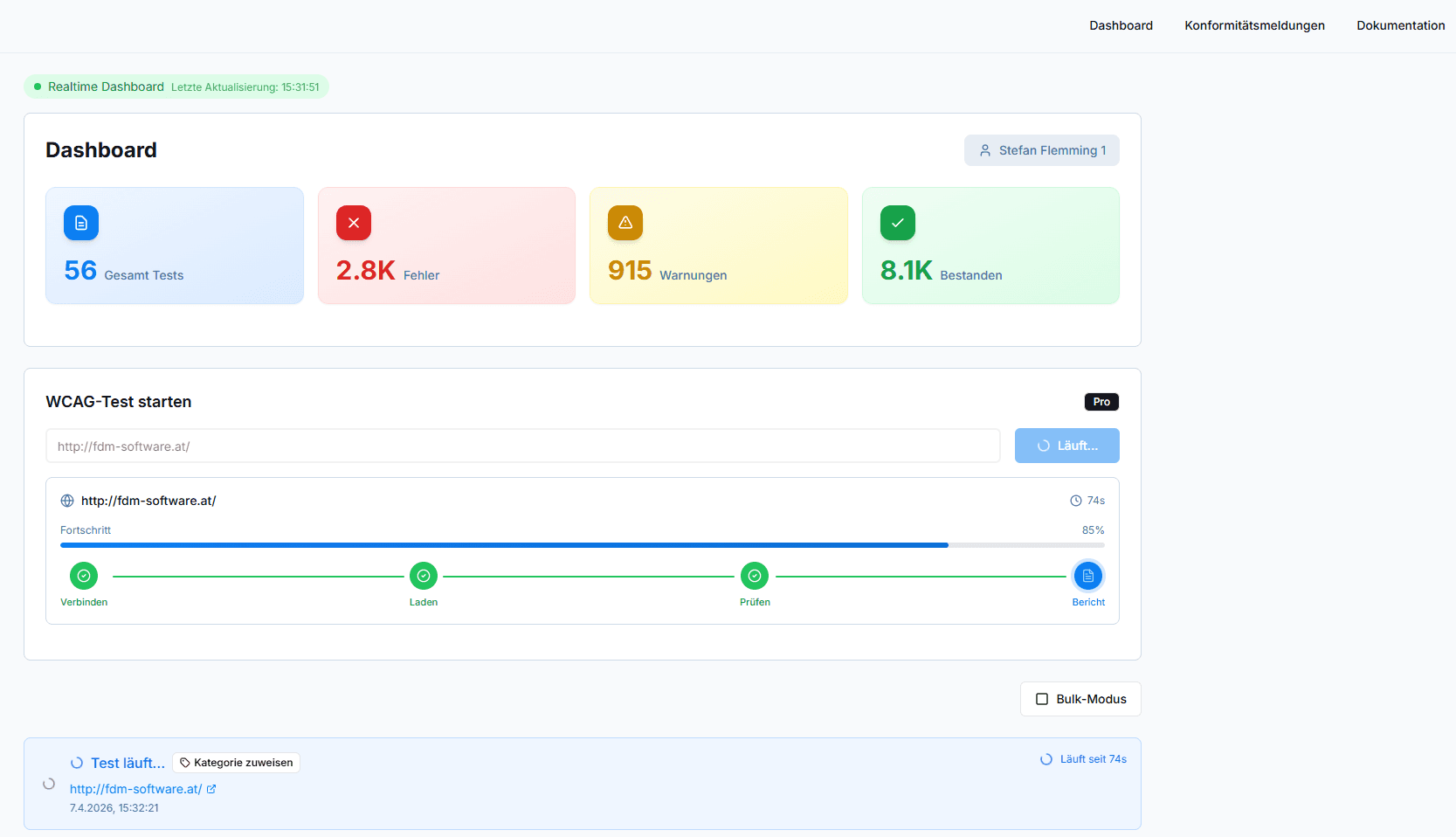 BarriereFinder — Dashboard