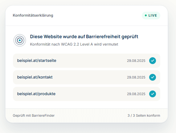 BarriereFinder — Widget